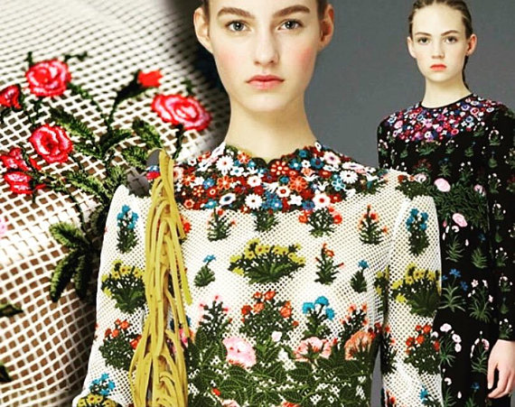 La tela floral colorida por la yarda, antigüedad del encaje elástico bordó el cordón nupcial de la red