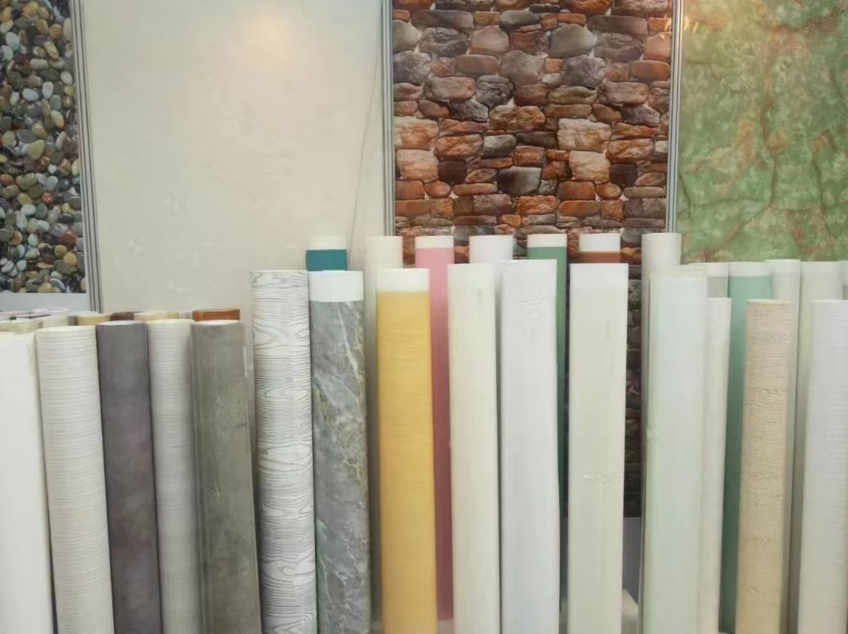 PVC Vacuum Decoration Wallpaper - Wrapped Waterproof Vinyl Wallpaper for Interior Decoration