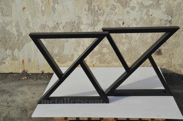 Modern Simple Industrial Style Coffee Iron Table Legs Heavy Duty Desk Dining Table