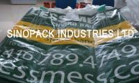 Cuatro el panel BOPP laminó bolsos con los lazos de la esquina cruzados, bolsos del jumbo del polipropileno