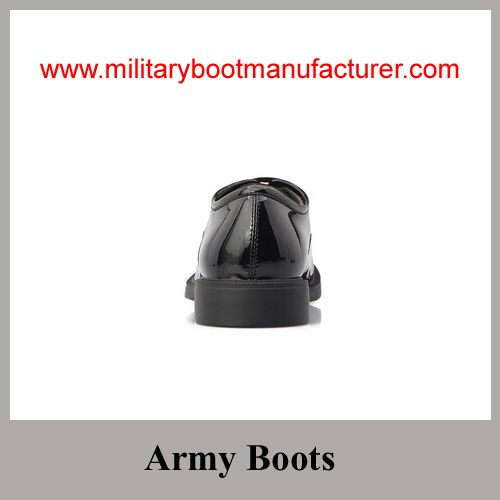 Wholesale China Made Glossy Mirror Leather Army Rank Officer Shoes