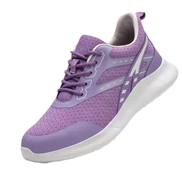 Zapatos de trabajo de seguridad para mujeres de pie de acero Zapatos ligeros y transpirables