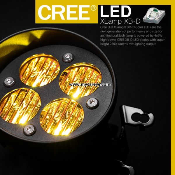 Toyota Tacoma Tundra 4Runner Car Fog lights LED lamps Yellow foglamp