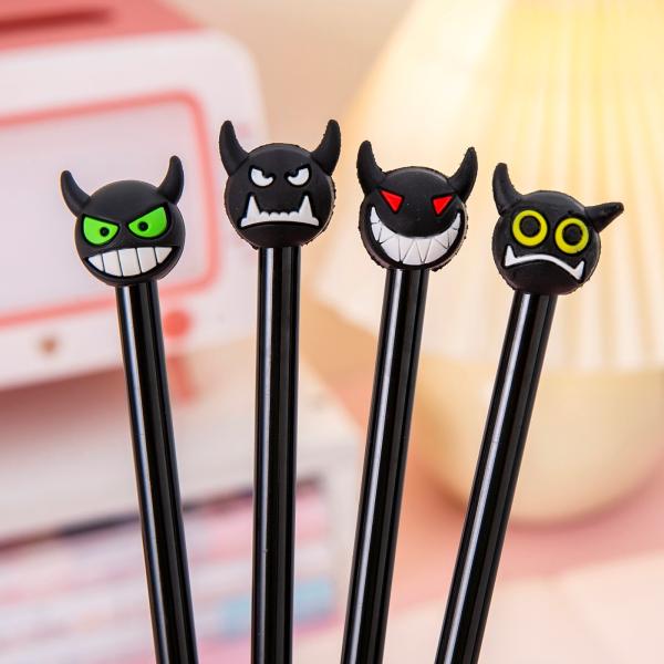 Halloween Plastic Black Ghost Gel Pen Creative Cool Gift Devil Signature Pen