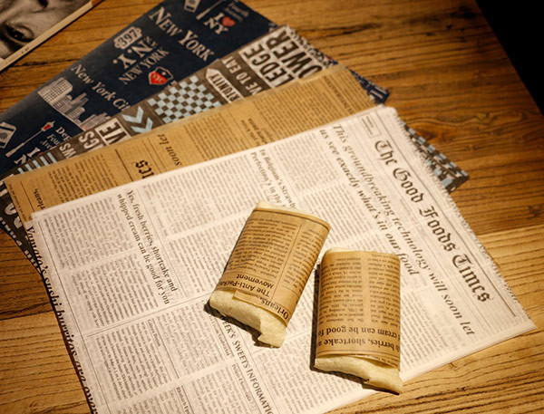 Bon cuit au four sulfurisé imprimé empaquetant le papier d'enveloppe de sandwich