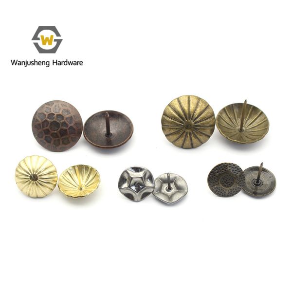 Direct Sale Modern Style Iron Nail Bubble Thick Pattern Decorative Nail Pushpin for Soft Sofa Drum Nail Head