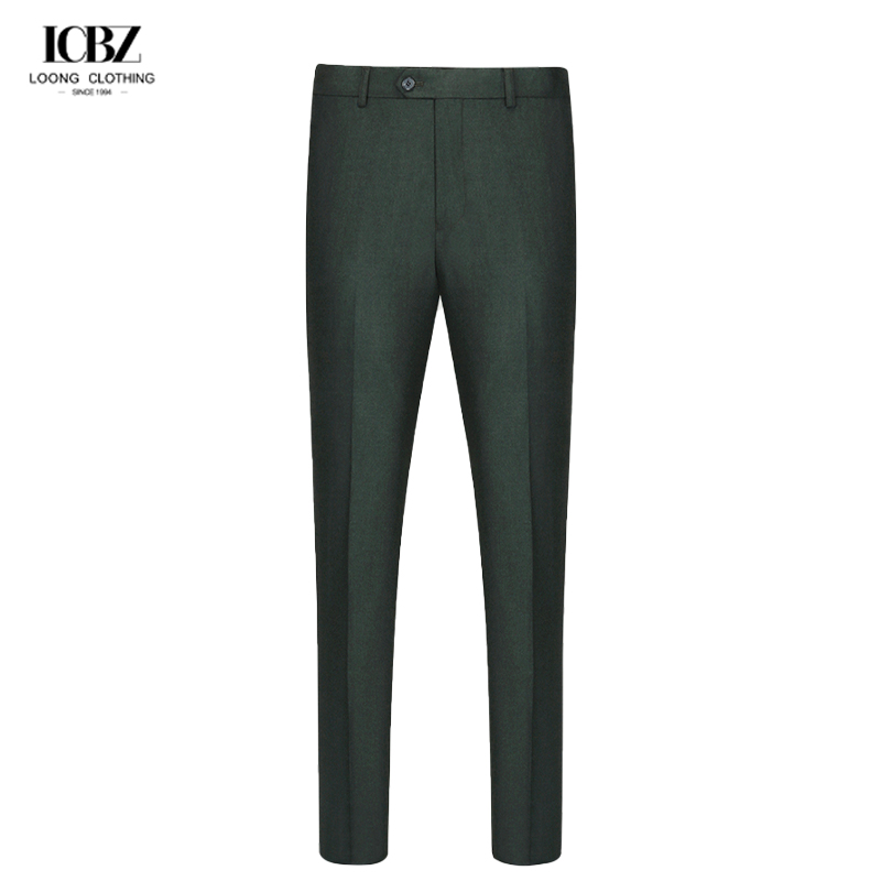 Черно-синяя ткань резьба трудовой брюки брюки для мужчин 70% шерсти расширяемый хлопок спандекс