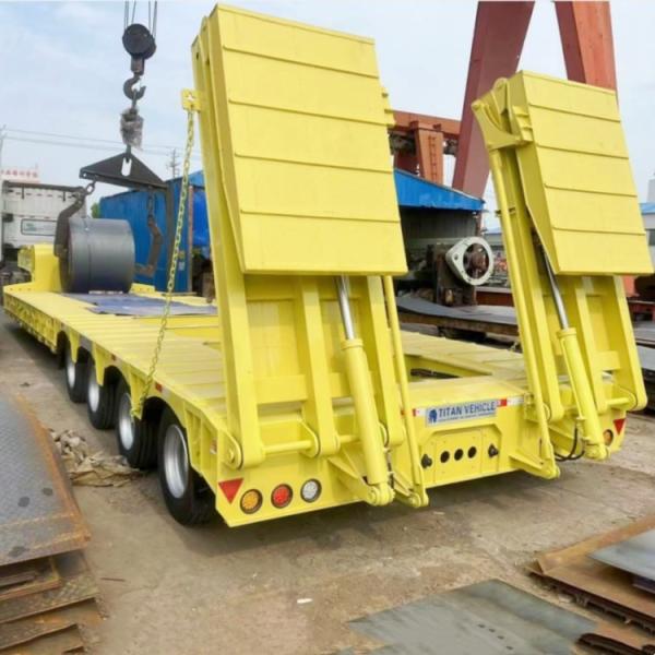 TITAN 4 Line 8 Axle Semi Low Loader Trailer for Sale