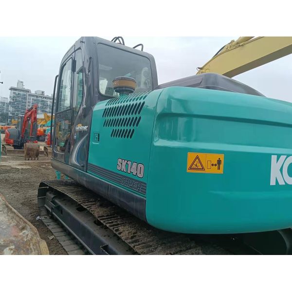 Low Hours Blue Custom Kobelco Excavator 14 Ton 0.57m3 Bucket Capacity