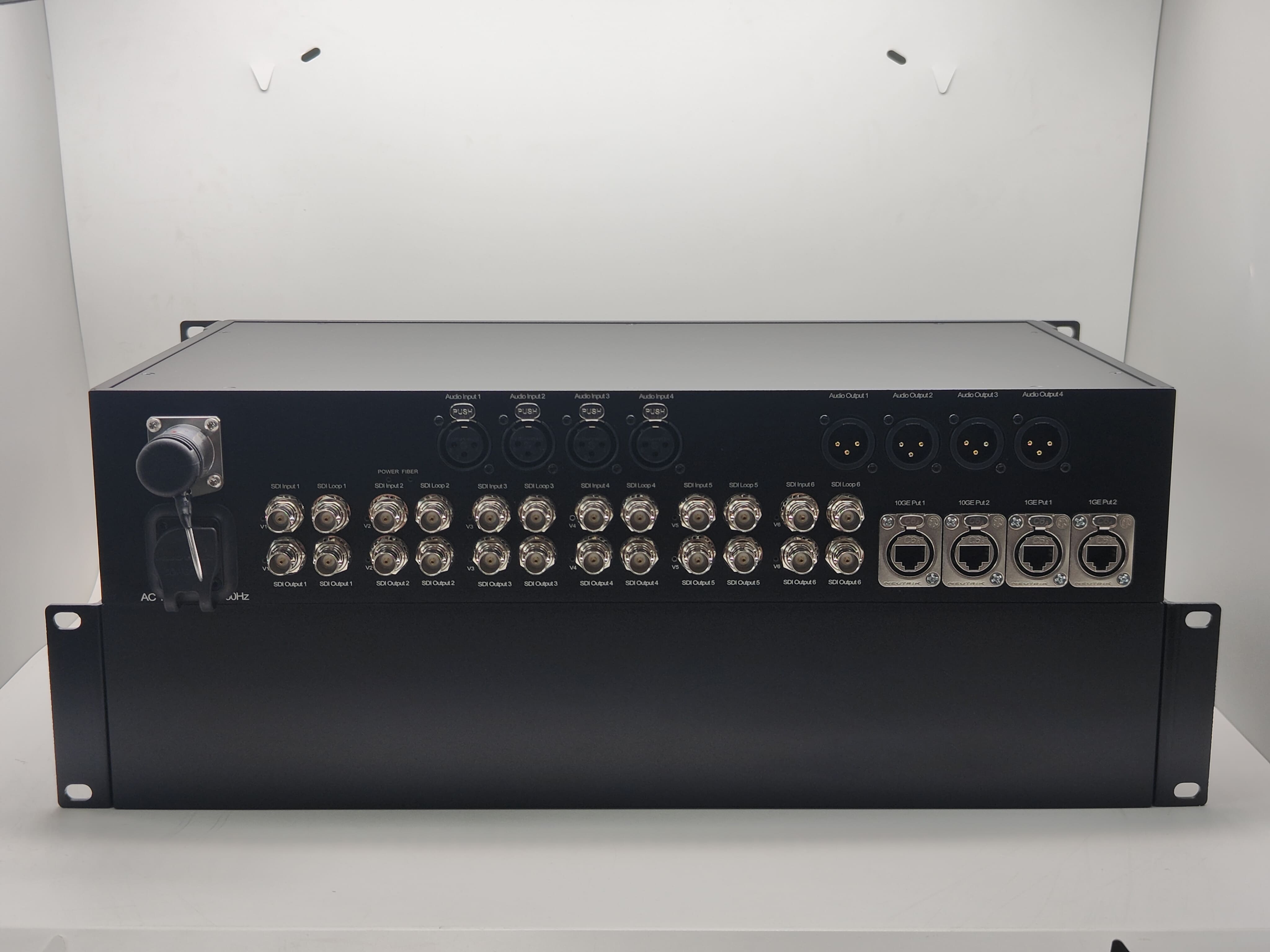 Bidirectional Fiber Transmission System Combine with 12G SDI, XLR Audio, 10GB Ethernet, SMPTE Fiber Connector