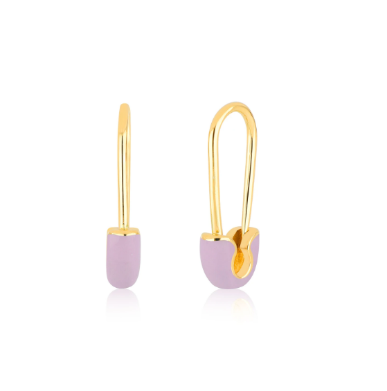 925 de plata esterlina de moda femenina con pendientes adornados con acabado de gota de esmalte azul