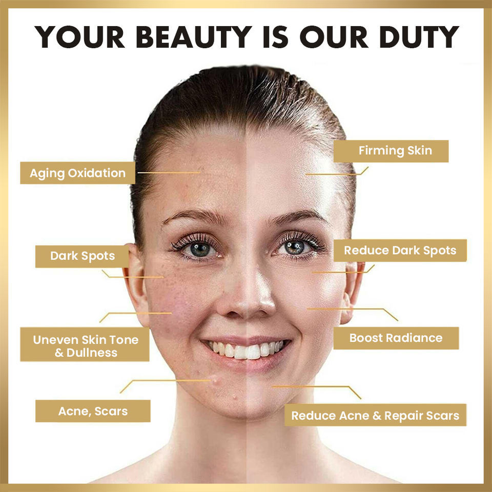 OEM ODM 24k Gold Skin Care Set face cream Facial Cleanser Organic Acne essence Wholesale Purifying Pore Breaking Melanin face cream Deep Cleaning Facial Moisturizing facial mask