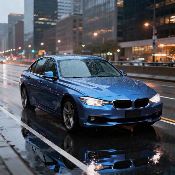 Envoltura de vinilo PVC Mercury Wrap personalizada, brillo azul claro, HYH1116