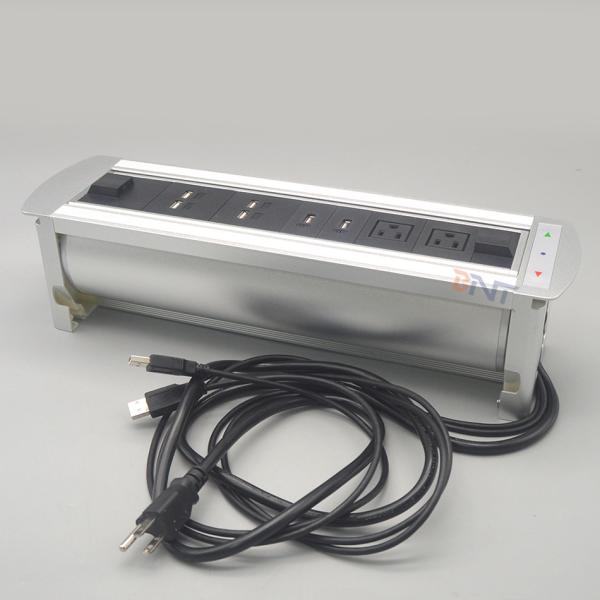 US market flush mount flip up desktop switch socket for conference table