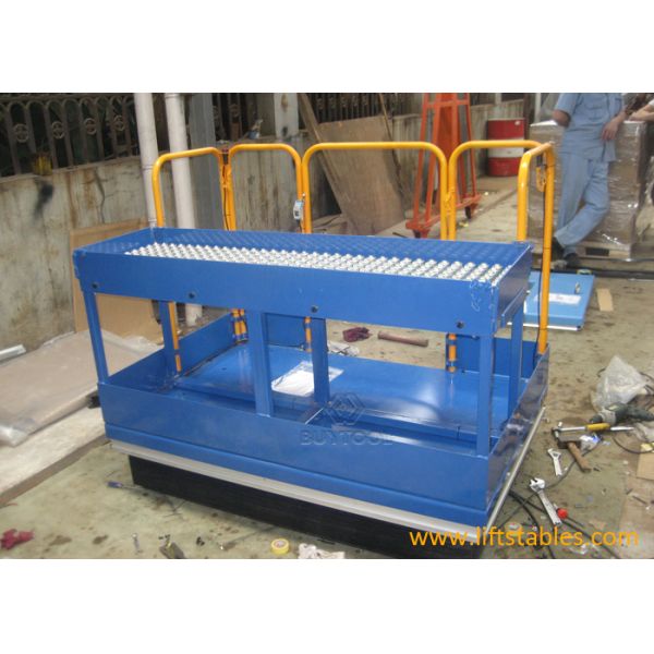 100 plataforma estacionária elétrica de transferência da bola do PNF-Acima da tabela de elevador 48x72 da libra com trilhos de segurança