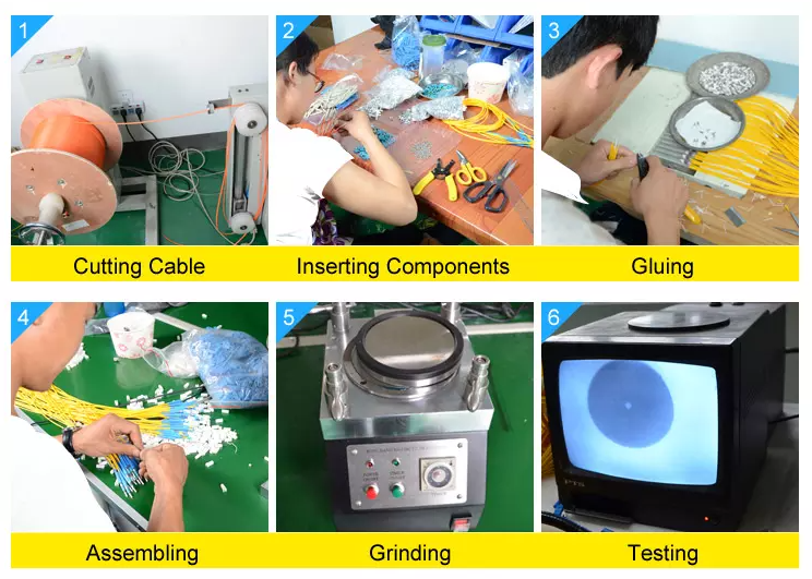 OM3 LC к прыгуну оптического волокна кабеля оптического волокна 30m LC мультимодному двухшпиндельному Lszh
