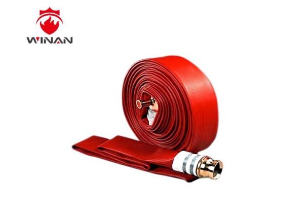 1 1/2 X 50' Double Jacket Fire Hose Alum NH Couplings EPDM Rubber Linner