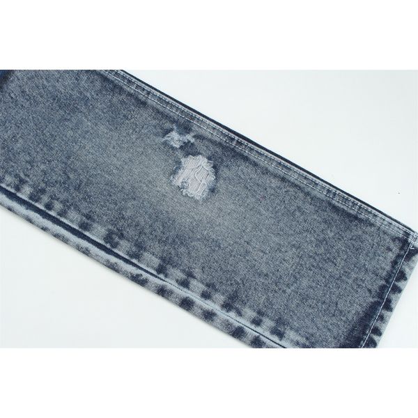 Tejido de denim de fibra reciclada en un azul muy profundo 11.5 oz Alta elasticidad