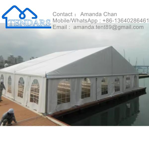 Four-Season White Large Capacity Aluminum Alloy Marquee Tent For Party Event Large Wedding