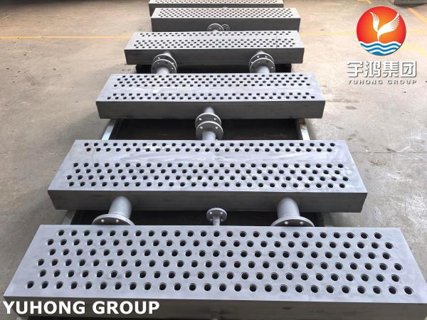 Plug Type Header Carbon Steel Or Stainless Steel Used In Air Cooled Heat Exchanger