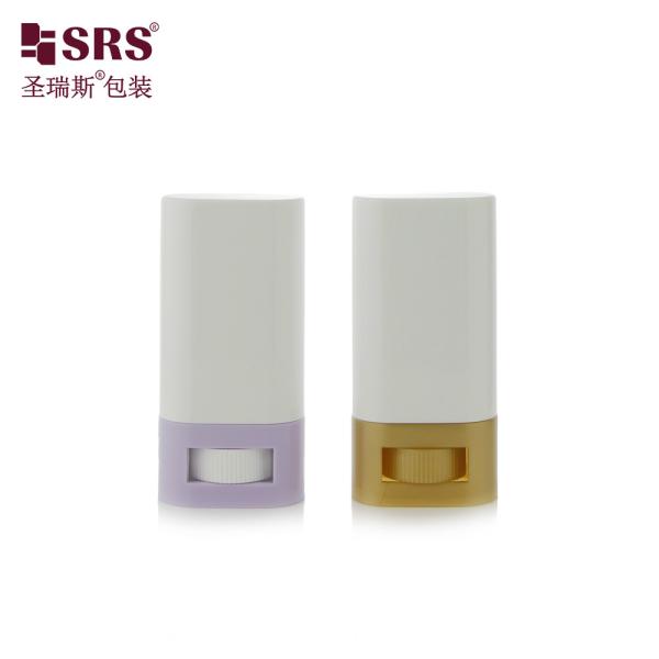 20g de forme ovale vide PP plastique anti-démangeaisons Balsame personnalisé couleur vide contenant le déodorant Stick