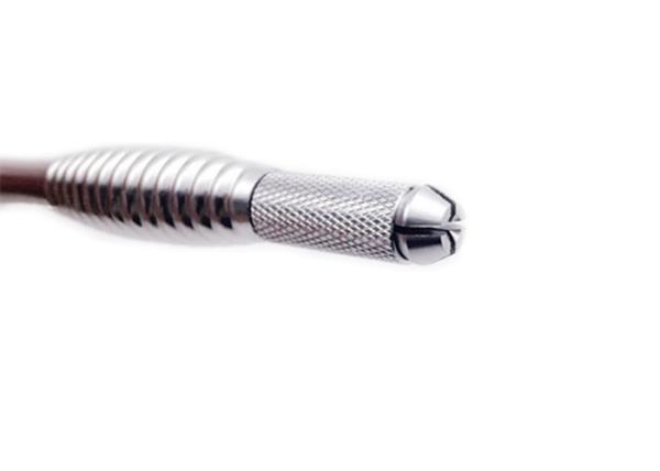 Stainless Steel Silver Manual Eyebrow Tattoo Pen For Eyebrow Makeup Secant Line Fog