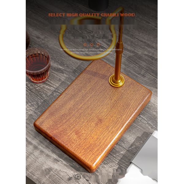 Modern Design Copper Dripper Stand Solid Wood Pour over Coffee Station Set for Home Brewing Tea Making