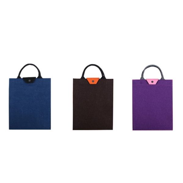 15.6 Inch Felt Laptop Sleeve , Easy Carrying Handbags For Work Office