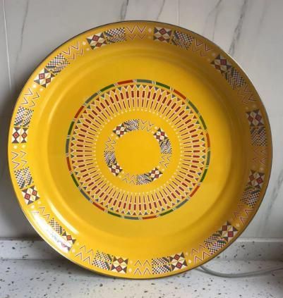 Eco Friendly Enamel Tableware Teapot Sets Saudi Type Colorful Traditional Patterns