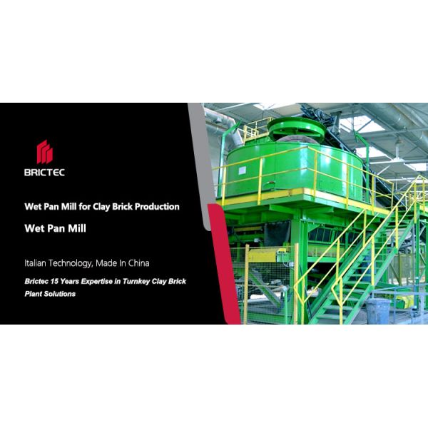 Dual-function Wet Pan Mill with High Wear Resistance and Adjustable Pressure for Clay Brick Processing