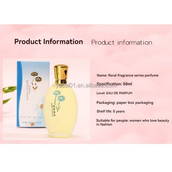 Female Perfume 50ml Light and Long-lasting Scent with Osmanthus Rose Gardenia from Paris