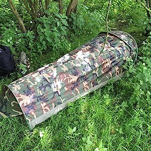 Ultralight Camping Tent, Ultralight Single Person Bivy Tent for Camp Waterproof 1 Man Tent Camping Hiking Backpack