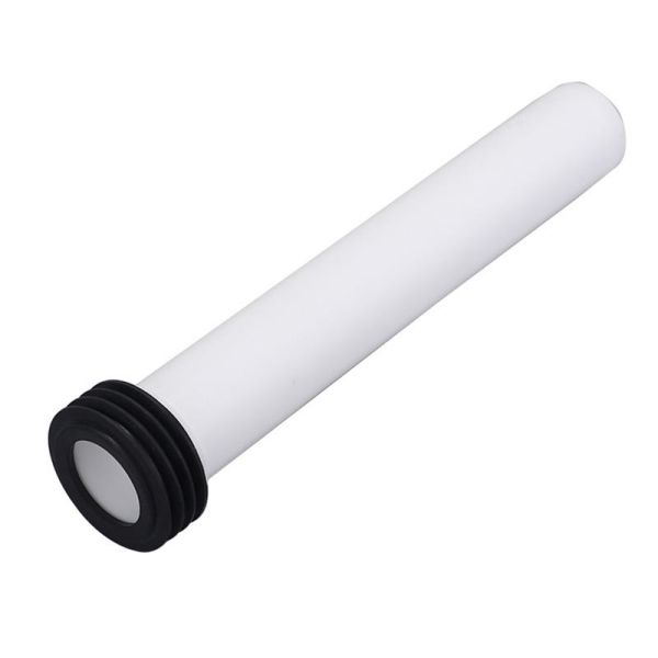 PP 300mm Toilet Pan Connector With Rubber Seal Ring For Concealed Water Tank Inlet Pipe