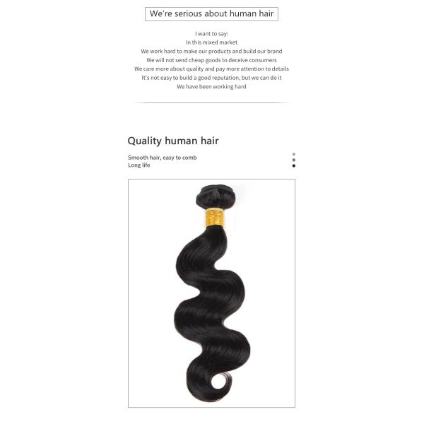 Body 8A 24 26 28 Inch Bundles Body Wave Human Hair Bundles 100g
