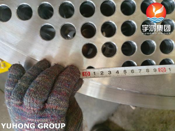 ​​ASME VIII Certified ASTM A516 Gr.70 Carbon Steel Tube Sheet, Square Layout for Pressure Vessels