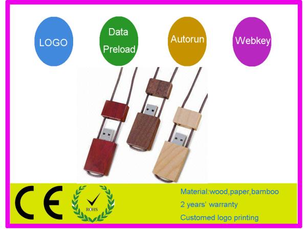 Memoria USB de madera AT-101B vendedor caliente