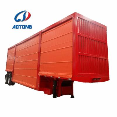 Customised 3 Axles Curtain Side Cargo Trailer for Smooth and Safe Transportation