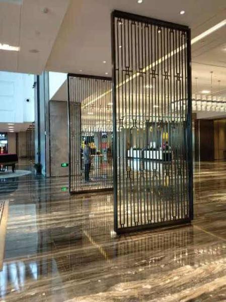 Decorative Laser Cut Metal Room Dividers Stainless Steel For Restaurant