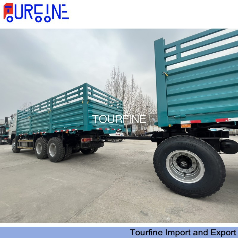 3 Axle 20 Ton Heavy Duty Drawbar Full Trailer for General Cargo Transport