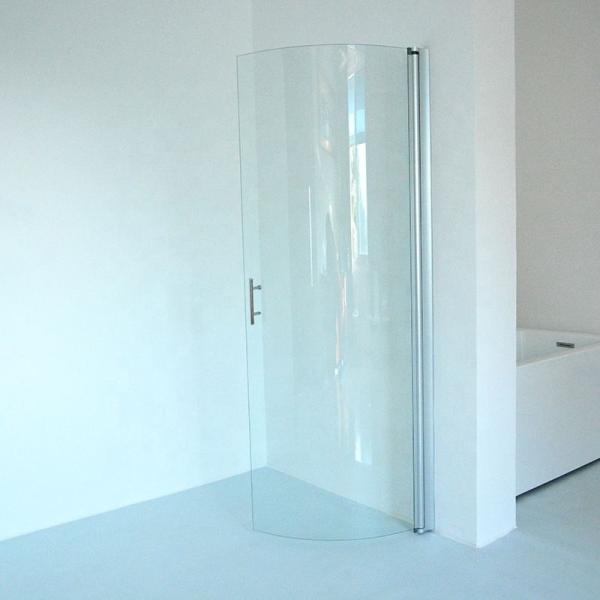 EN12150/CE/SGCC/Certificado australiano 6-12 mm vidro de porta de chuveiro de curvatura curva única e temperada
