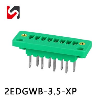 2EDGWB-3.5 300V através da parede Blocos terminais plugáveis com flange fabricante