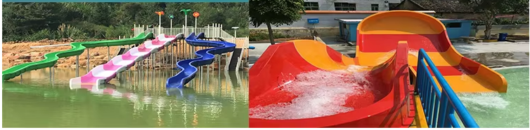 Eco Friendly Plastic Swimming Pool Slide Durable Freely Design