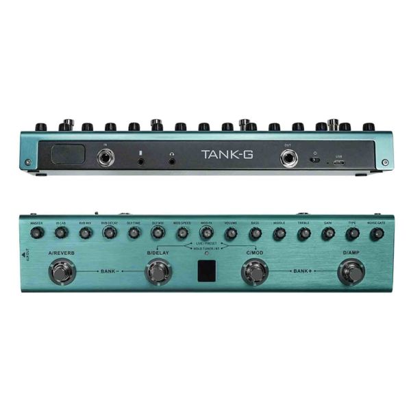 Custom Grand Wave TANK Rechargeable Guitar Multi-Effects Pedal Portable Accept Customized Pedal OEM