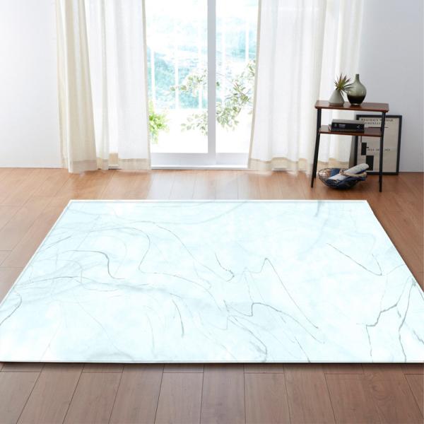Marble Living Room Floor Carpets Machine Washable Bedroom Area Rugs