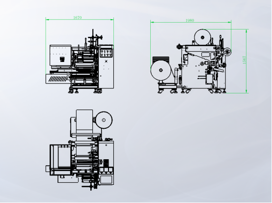700W Automatic Rewinding Machine Film Roll Rewinding Machine Customized