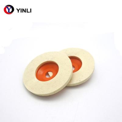 Roda de lustro sentida 80mm de lãs densidade dura natural para o moedor