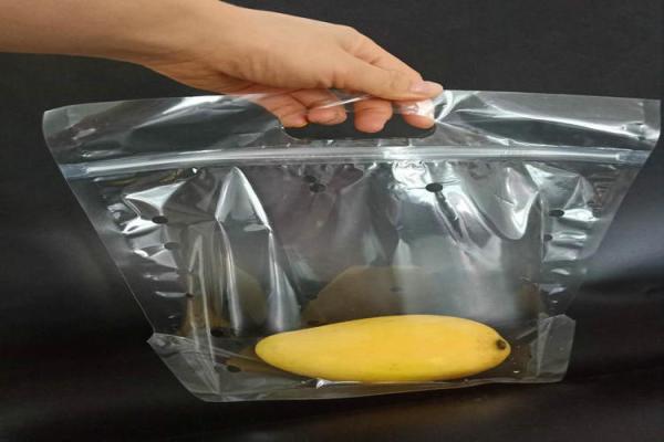 Transparent Fruit Plastic Bag Zipper Packaging Food Grade For Vegetables