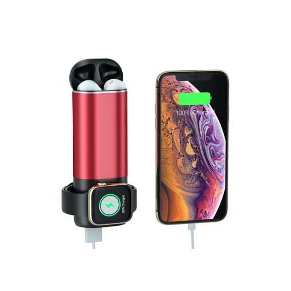 5200mAH CE Power Bank 3 In 1 QI Wireless Charger