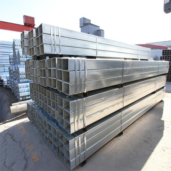 Q195 Low Carbon Steel Hot Dip Galvanized Coating Square Rectangular Tube