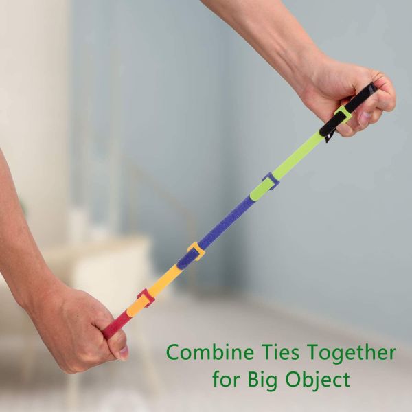 200mm Length Reusable Velcro Cable Ties Strong Stensile Velcro Wire Ties